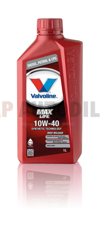 872295 MAX LIFE 10W40 1l VALVOLINE