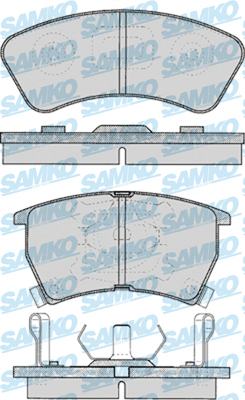 5SP034 Sada brzdových destiček, kotoučová brzda Samko