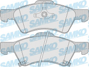 5SP1006 Sada brzdových destiček, kotoučová brzda Samko