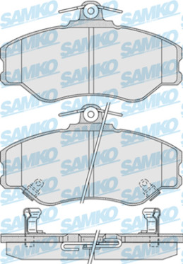 5SP1009 Sada brzdových destiček, kotoučová brzda Samko