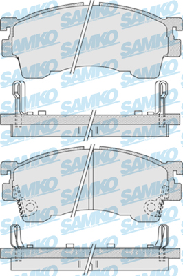 5SP1017 Samko sada brzdových platničiek kotúčovej brzdy 5SP1017 Samko