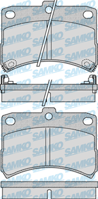 5SP1035 Sada brzdových destiček, kotoučová brzda Samko