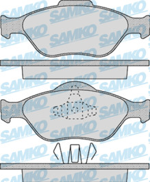 5SP1088 Sada brzdových destiček, kotoučová brzda Samko
