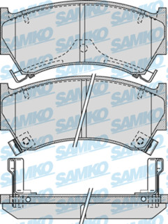 5SP1101 Sada brzdových destiček, kotoučová brzda Samko