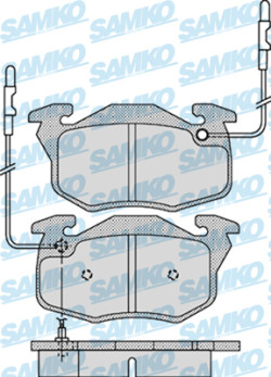 5SP1108 Sada brzdových destiček, kotoučová brzda Samko