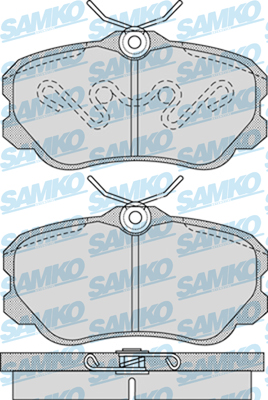5SP1123 Sada brzdových destiček, kotoučová brzda Samko