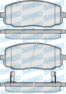 5SP1220 Sada brzdových destiček, kotoučová brzda Samko