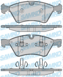 5SP1253 Sada brzdových destiček, kotoučová brzda Samko