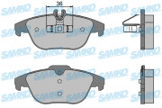 5SP1274 Sada brzdových destiček, kotoučová brzda Samko
