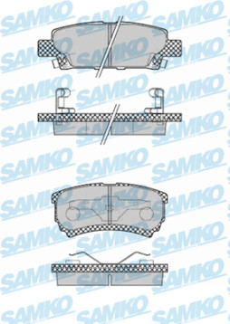 5SP1373 Sada brzdových destiček, kotoučová brzda Samko