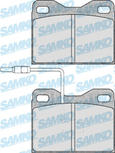 5SP148 Sada brzdových destiček, kotoučová brzda Samko