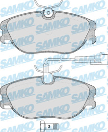 5SP286 Sada brzdových destiček, kotoučová brzda Samko