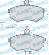 5SP300 Sada brzdových destiček, kotoučová brzda Samko