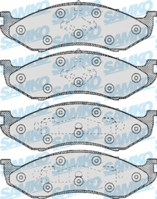 5SP459 Sada brzdových destiček, kotoučová brzda Samko
