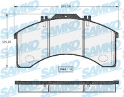 5SP473 Sada brzdových destiček, kotoučová brzda Samko
