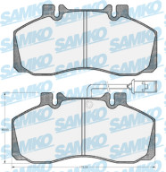 5SP474 Sada brzdových destiček, kotoučová brzda Samko