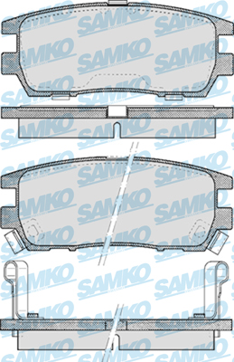 5SP518 Sada brzdových destiček, kotoučová brzda Samko