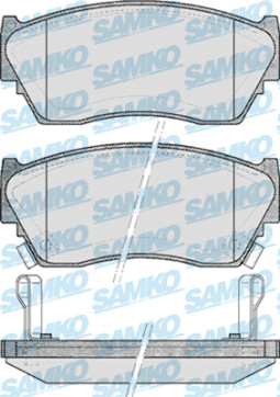 5SP520 Sada brzdových destiček, kotoučová brzda Samko