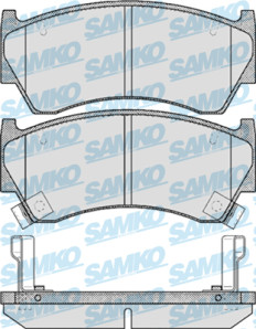 5SP617 Sada brzdových destiček, kotoučová brzda Samko