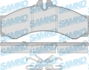 5SP633 Sada brzdových destiček, kotoučová brzda Samko