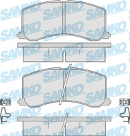 5SP665 Samko sada brzdových platničiek kotúčovej brzdy 5SP665 Samko