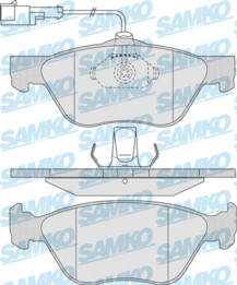 5SP720 Sada brzdových destiček, kotoučová brzda Samko