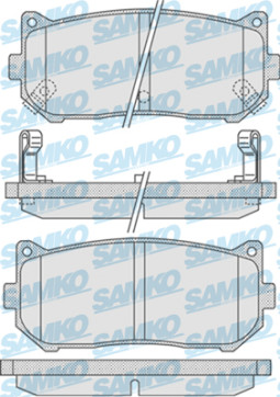 5SP808 Sada brzdových destiček, kotoučová brzda Samko