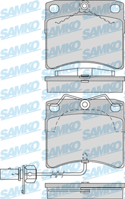 5SP984 Samko sada brzdových platničiek kotúčovej brzdy 5SP984 Samko